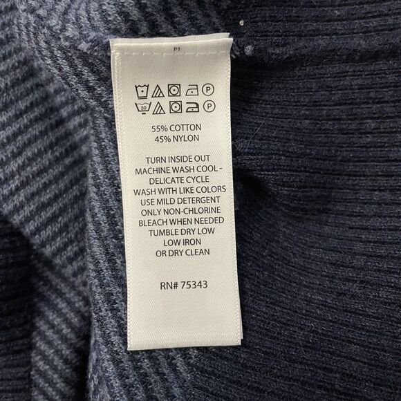Frederik Anderson Copenhagen Men's Small Blue Cotton Blend Crewneck Sweater - Picture 7 of 7